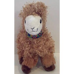 Be Unique Be You Plush Alpaca Llama Girl Scouts Stuffed Animal Brown Fuzzy Soft